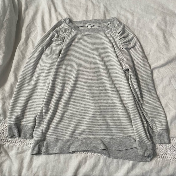 Haven Well Within SMALL Crew striped top 3/4 sleeve soft comfy - Picture 1 of 5